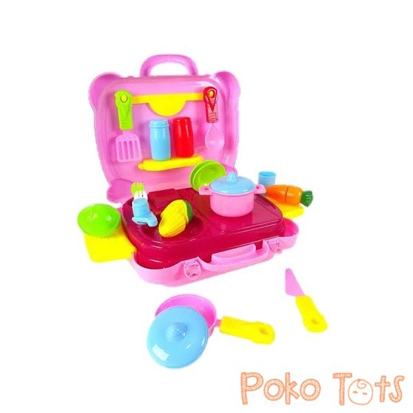 Happy Toon My Little Pony Kitchen Set Case Mainan Masakan Koper Anak Perempuan