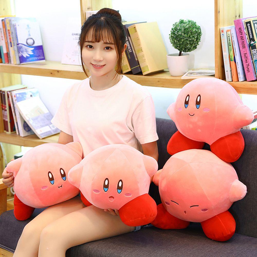 Needway   Mainan Boneka Kartun Kirby Bahan Plush Untuk Dekorasi Rumah / Hadiah Ulang Tahun