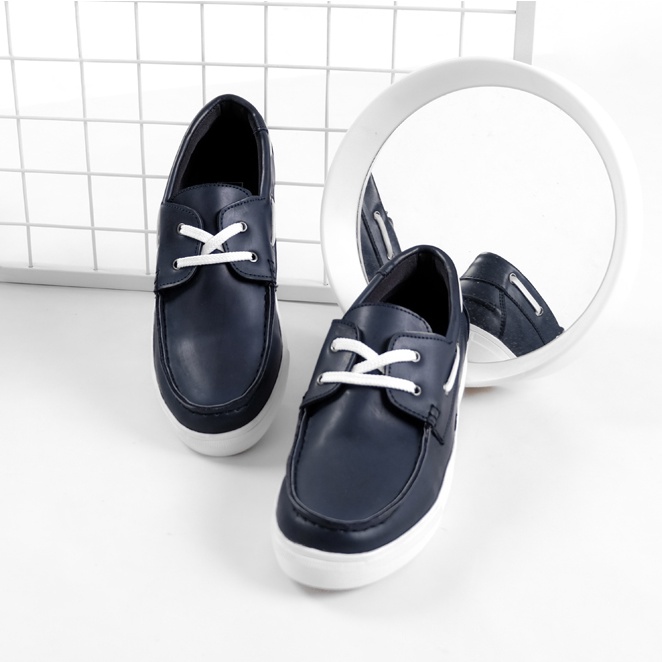 WILSON NAVY |ManNeedMe x Lvnatica| Sepatu Loafers Pria Sepatu Casual Sneakers ORIGINAL