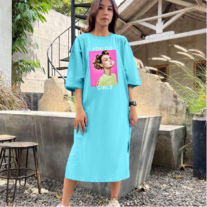 BAJU DRESS OVERSIZE BASIC DTF  YOU GO / OVERSIZE TUNIK PREMIUM DIGITAL PRINT