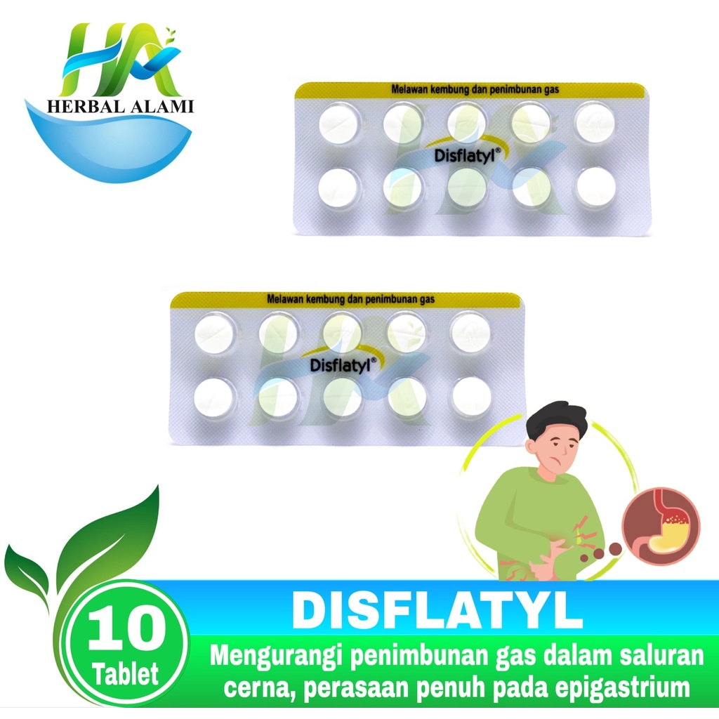 Disflatyl Tablet Persetrip - Obat Pereda Kembung dan Gas Lambung