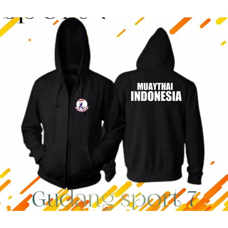 JAKET ZIPPER MUAYTHAI INDONESIA BELA DIRI