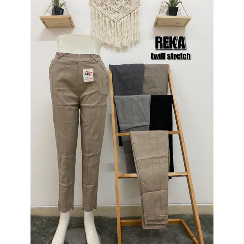 celana kerja wanita  twill Stretch allsize