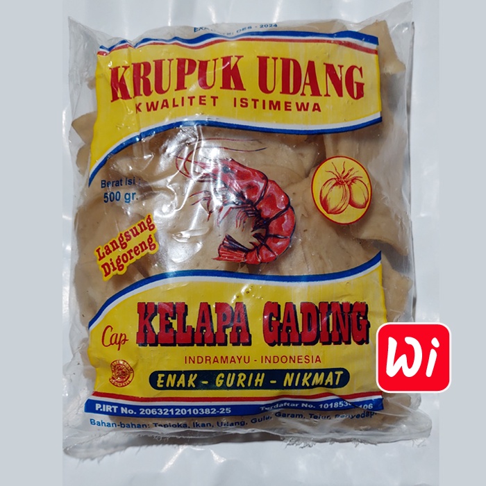 

Kerupuk Udang Sirian Enak Gurih Nikmat Cap Kelapa Gading Indramayu