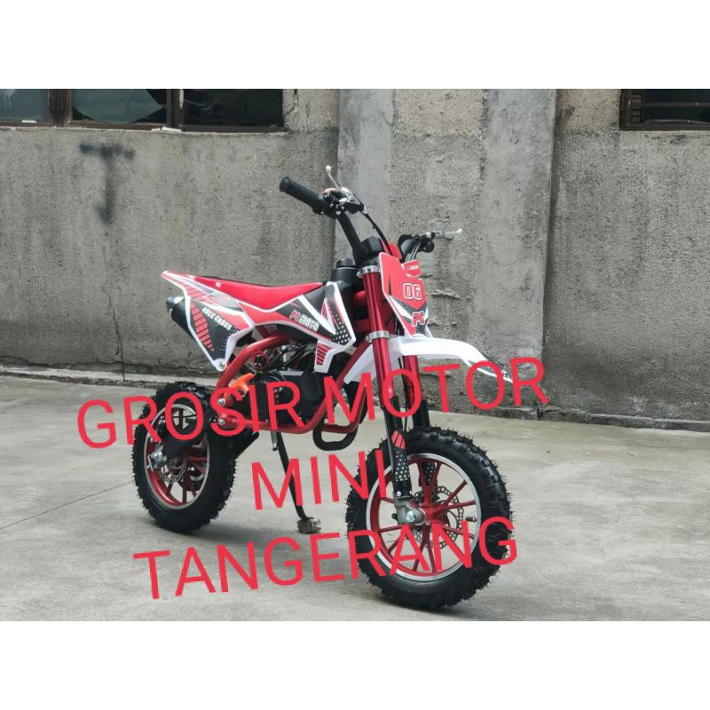 MOTOR MEDIUM TRAIL PC 50CC NEW  DOUBLE KNALPOT(2 SLINCER)~MOTOR CROSS TRAIL 50CC