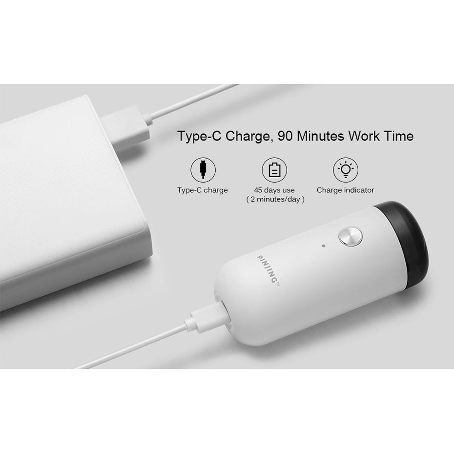 Xiaomi Pinjing Alat Cukur Jenggot Elektrik Mini Portable USB Rechargeable Dapat Dicuci Untuk Pria