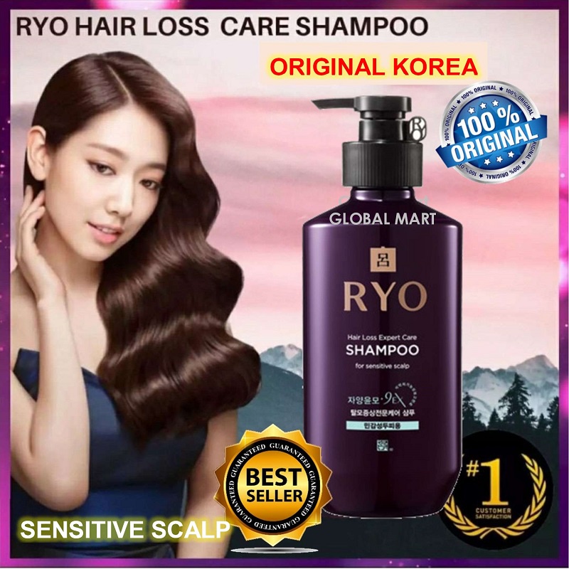 ORIGINAL KOREA Ryo Shampoo Hair Loss Care 400ml Perawatan Rambut Rontok FAST DELIVERY-Sensitive Scalp