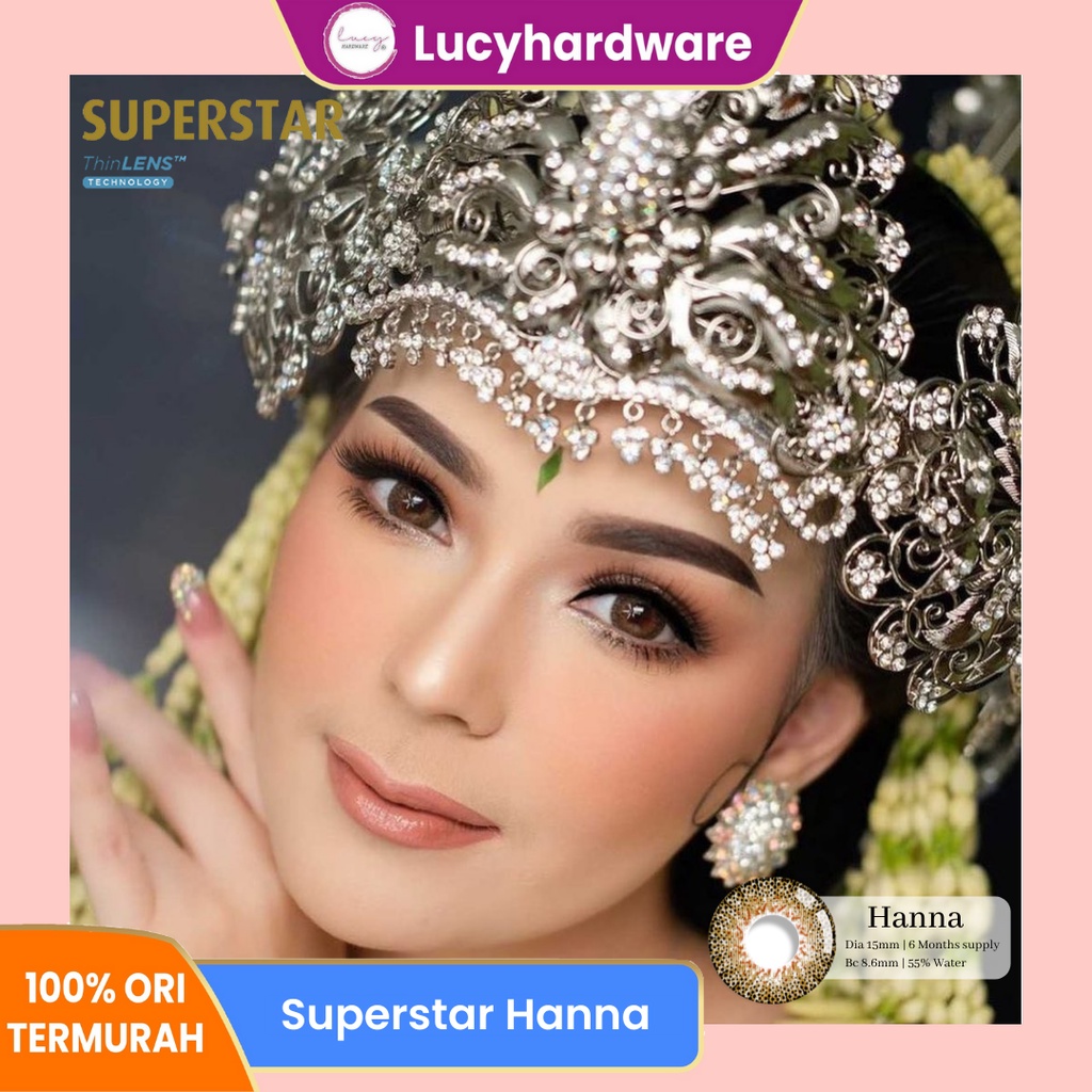 Superstar Hanna softlens warna bulanan