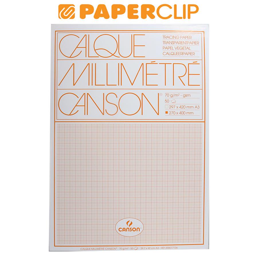 

TRACING PAPER CANSON CALQUE MILLIMETRE A3 200017136CN