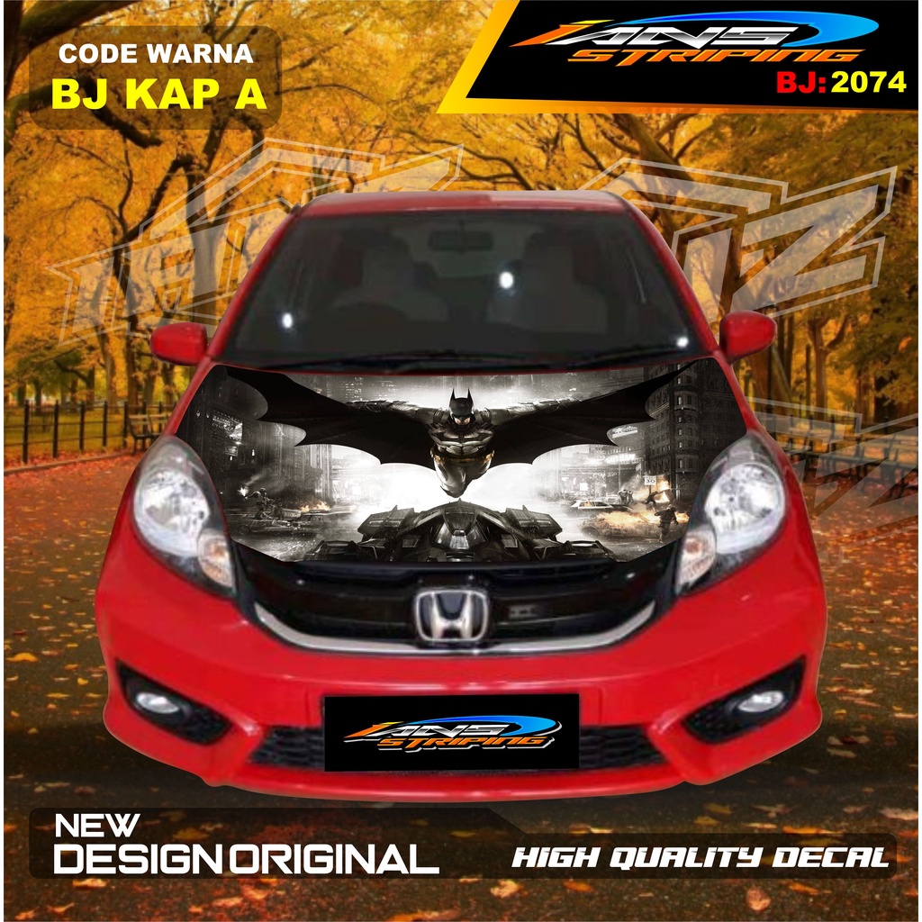 STIKER DECAL  KAP DEPAN MOBIL AVANZA XENIA / STIKER KAP MOBIL INNOVA / VARIASI STIKER KAP MESIN MOBIL HONDA JAZZ TOYOTA RUSH