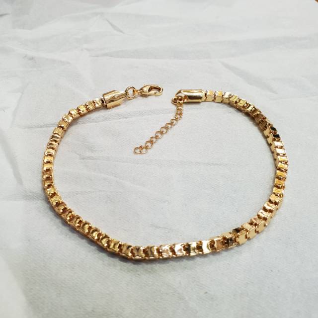 gelang tangan milano // gelang tangan wanita // replika emas // gelang perhiasan pengganti emas