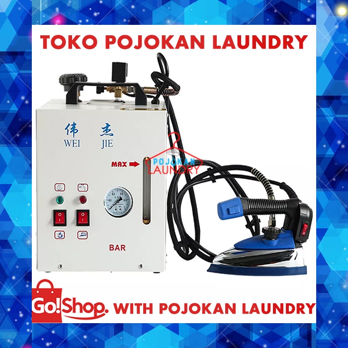 Setrika Uap Listrik Silverstar/ Setrika Uap Listrik Weijie/Setrika Uap Listrik dengan Mini Boiler/Se