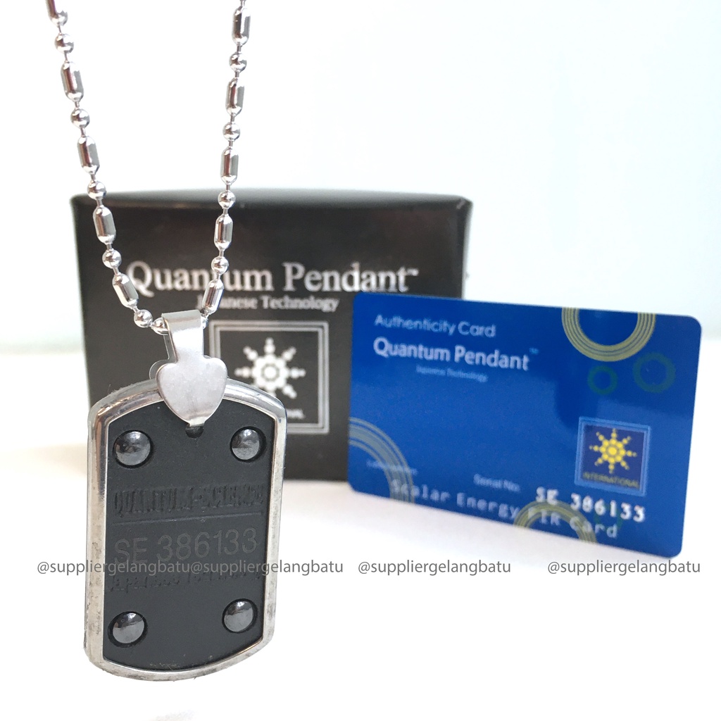 KALUNG KESEHATAN quantum Pendant KOTAK MATAHARI BATU GERMANIUM BERSERI