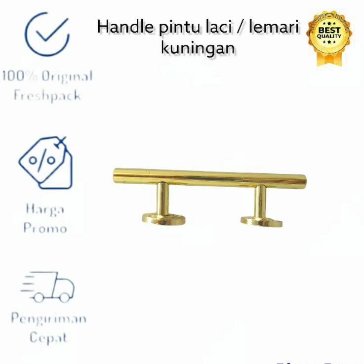 KNOB KNOP TARIKAN PEGANGAN HANDLE LACI PINTU LEMARI KUNINGAN ANTI KARAT