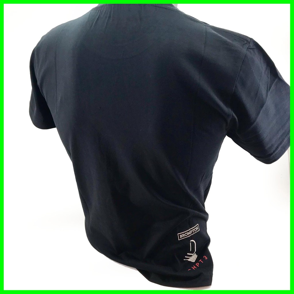 Kaos Sepeda Brompton Tshirt Gowes Bersepeda - Hitam Brompton