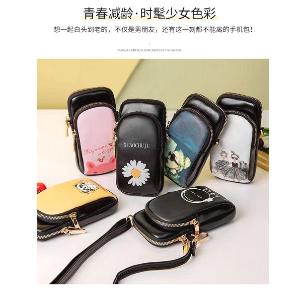 Tas Dompet Selempang Handphone Anak Remaja 876 / Kado Dompet Tas HP / Tas Dompet Wanita Import