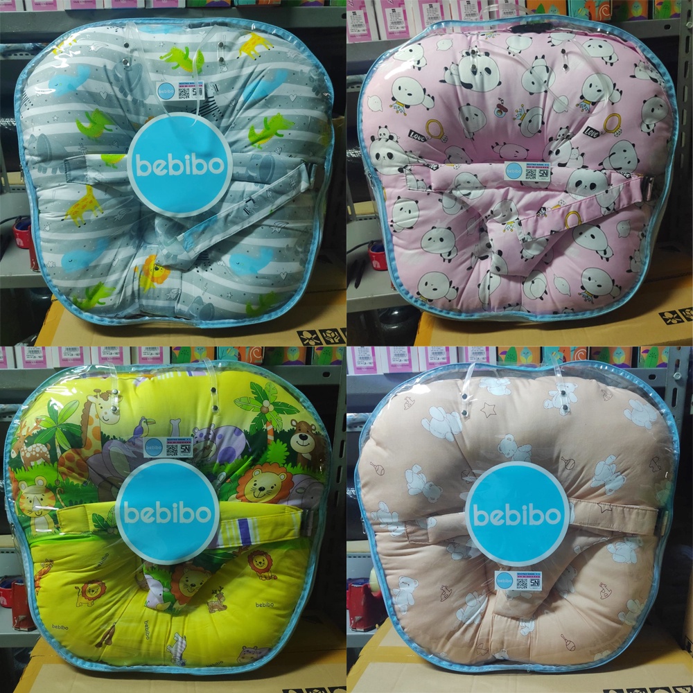 Sofa Bayi Bebibo Multifungsi dengan Seat Belt Sofa Belajar Duduk Kasur Bayi Empuk free Tas Mika