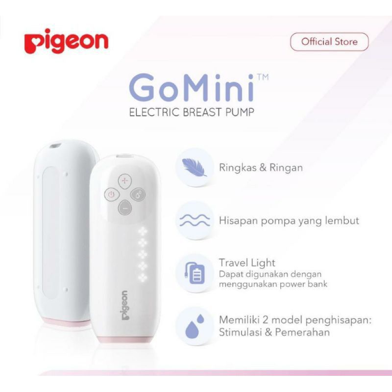 Pigeon Go Mini Electrical Breastpump Double Pimp - Pompa Asi