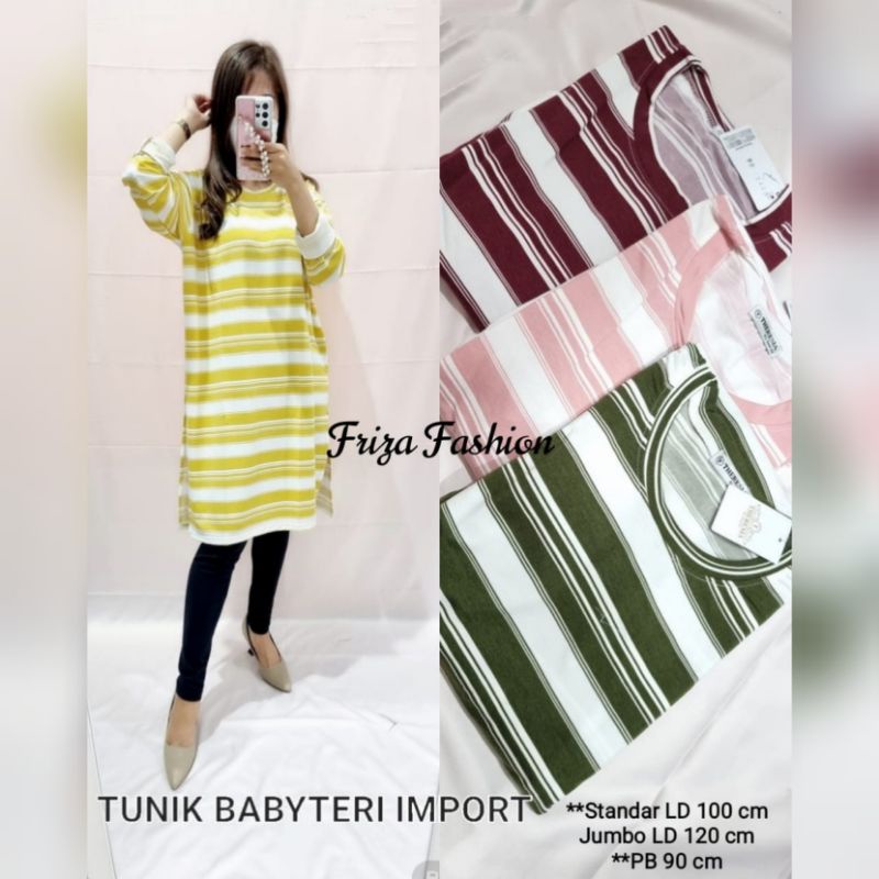 TUNIK WANITA BABYTERRY THERESIA REAL PICTURE