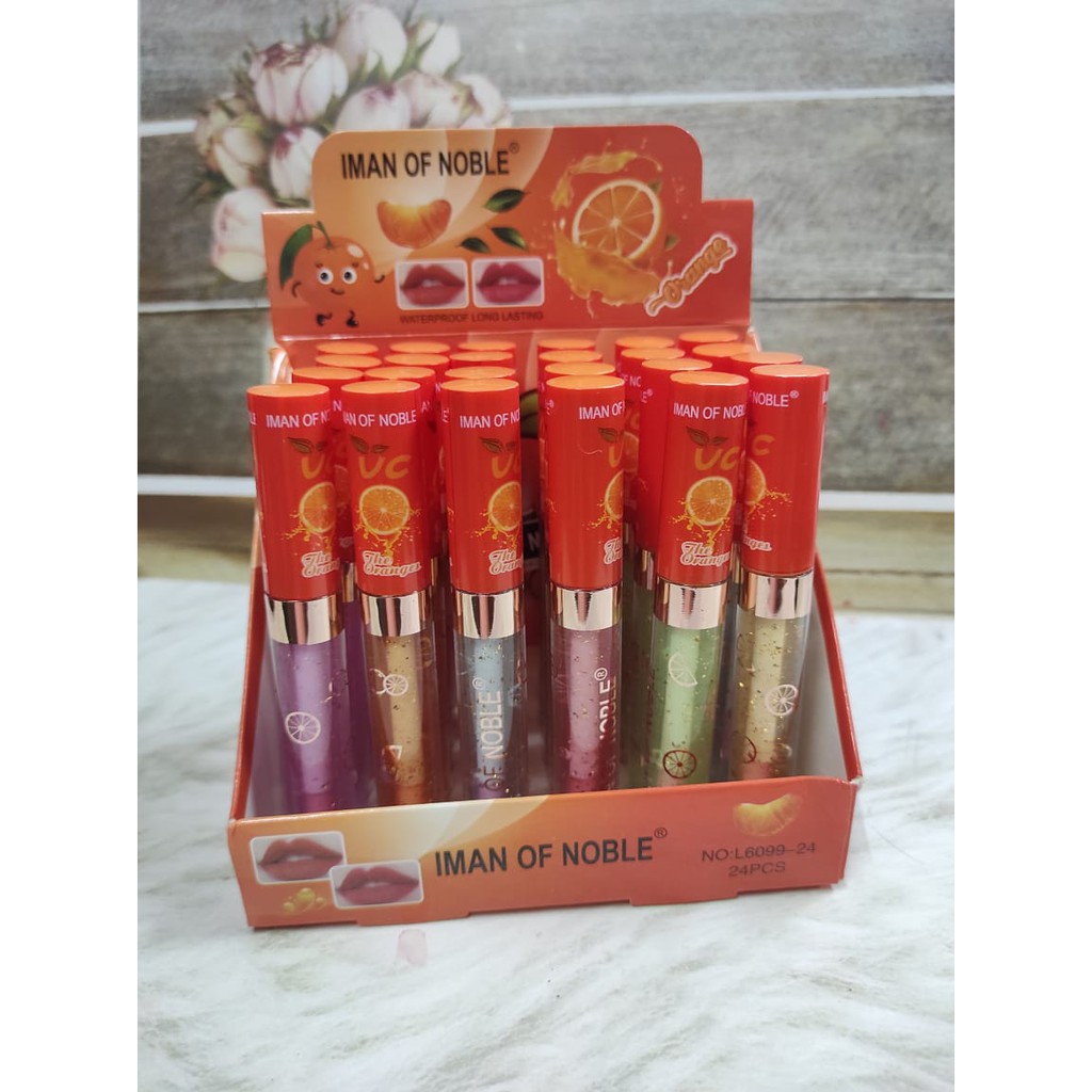 ( 6 PCS ) LIP OIL IMANOFNOUBLE THE ORANGES VC L6099-24