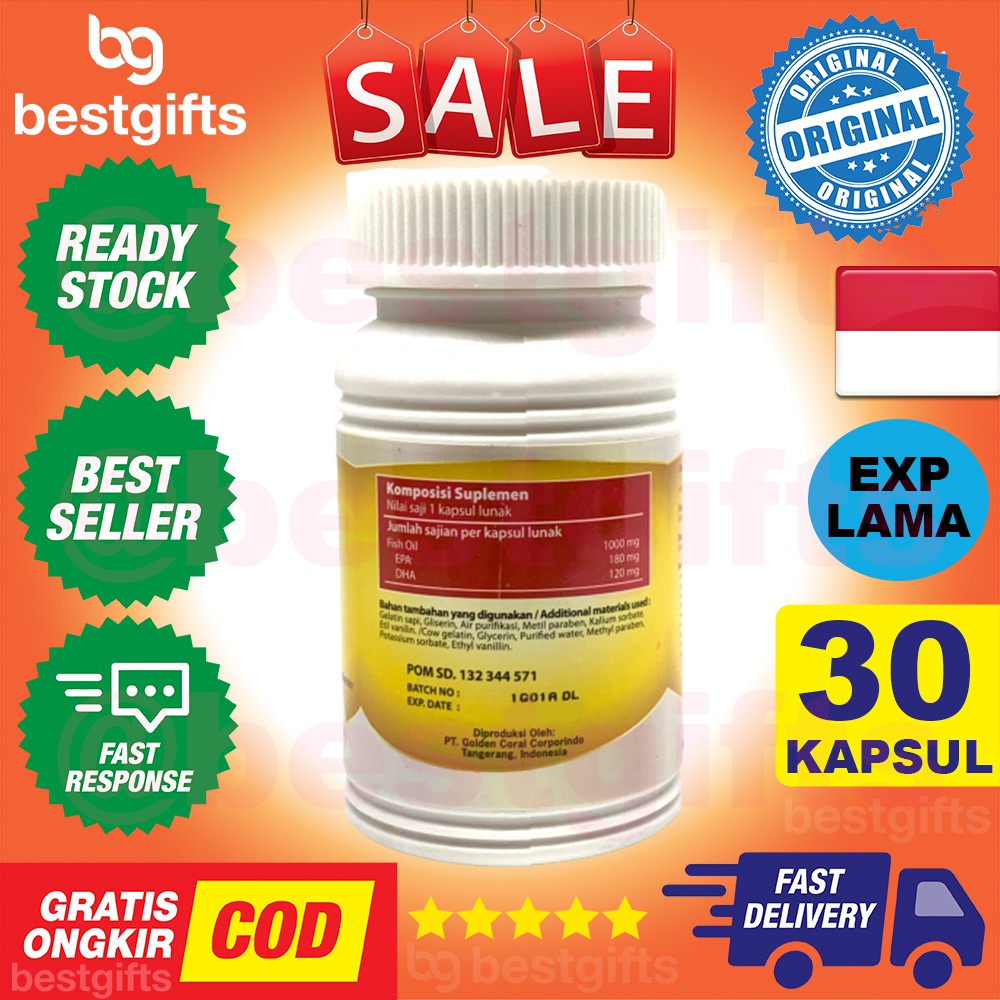 NATURE'S NATURES NATURE BOSS NATURAL FISH OIL COREWAY OMEGA 3 MINYAK IKAN KOLESTEROL MATA 30 KAPSUL