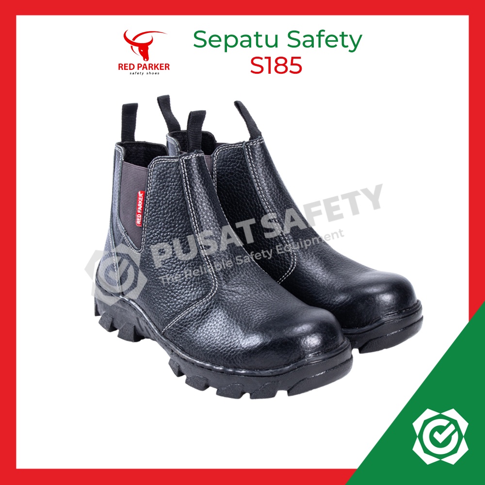 Sepatu Safety Slop Elastis Red Parker S185