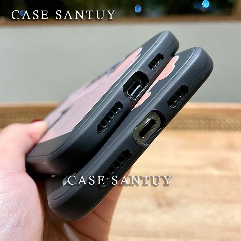 Case Casing Bear Vivo V9 V9 Youth V15 V15 Pro V17 Pro V19 V20 V20 SE V21 4G 5G V23 5G V23E  V25 5G V25E 4G V25 PRO 5G V27 V27E Square Edge Phone Case Cover Bear Black