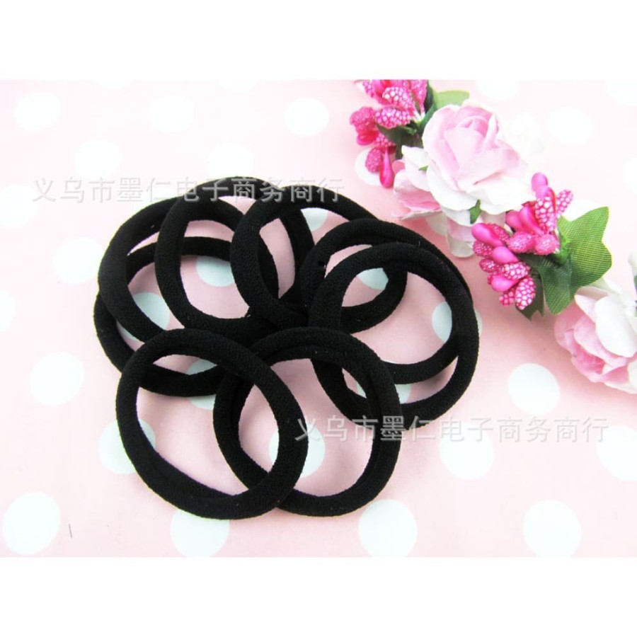 SHT simple elastic hair tie rope kunciran polos kuncir ikat rambut