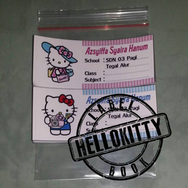

Label Book type HELLO KITTY