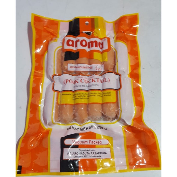 

PORK COCKTAIL SOSIS BABI COCKTAIL AROMA BALI (250gram perpak)