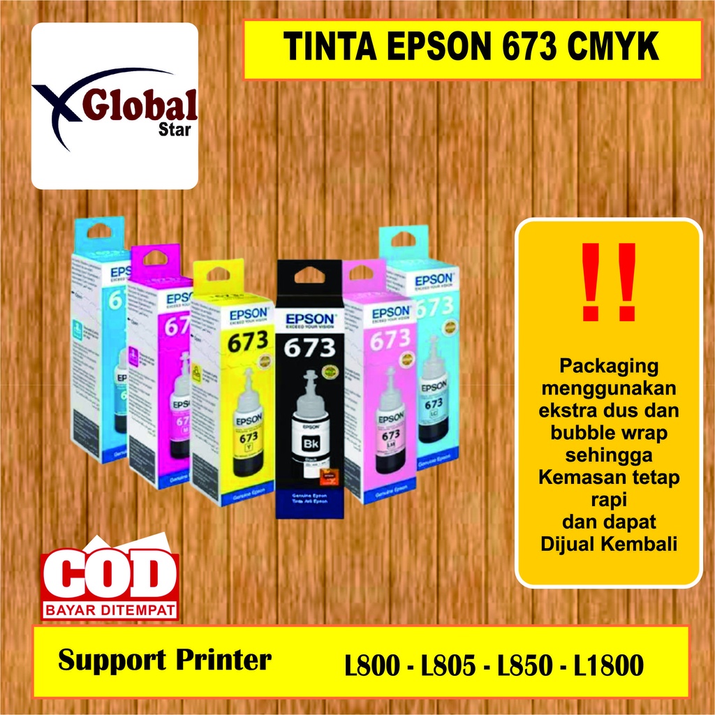 Tinta Epson 673 PREMIUM(COMPATIBLE) for Printer L800 L805 L810 L1800