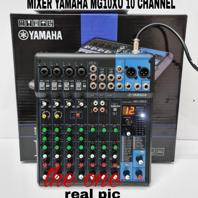[BISA COD] Audio mixer Yamaha MG 10 XU/MG 10XU/MG10XU/MG10 XU.(10 Channel)
