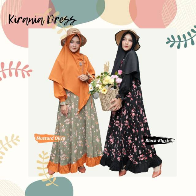 Diskon Kirania Dress By Sukahijab - Luminore  Premium Kombinasi Moscrepe