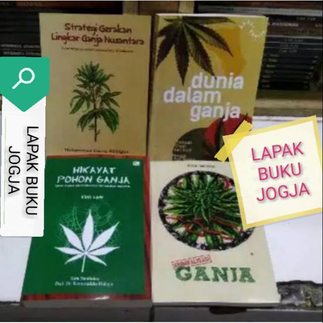 paket 4 buku hikayat pohon ganja, dunia dalam ganja, strategi lingkaran ganja, kriminalisasi ganja