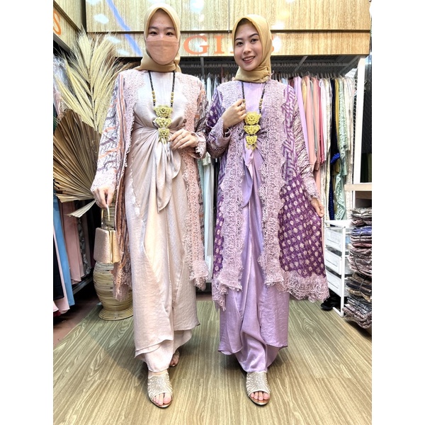 NEW ARRIVAL/SET KAFTAN IKAT PREMIUM GIES BUTIK 1171 / BAJU KAFTAN WANITA MEWAH / KAFTAN WANITA KONDA