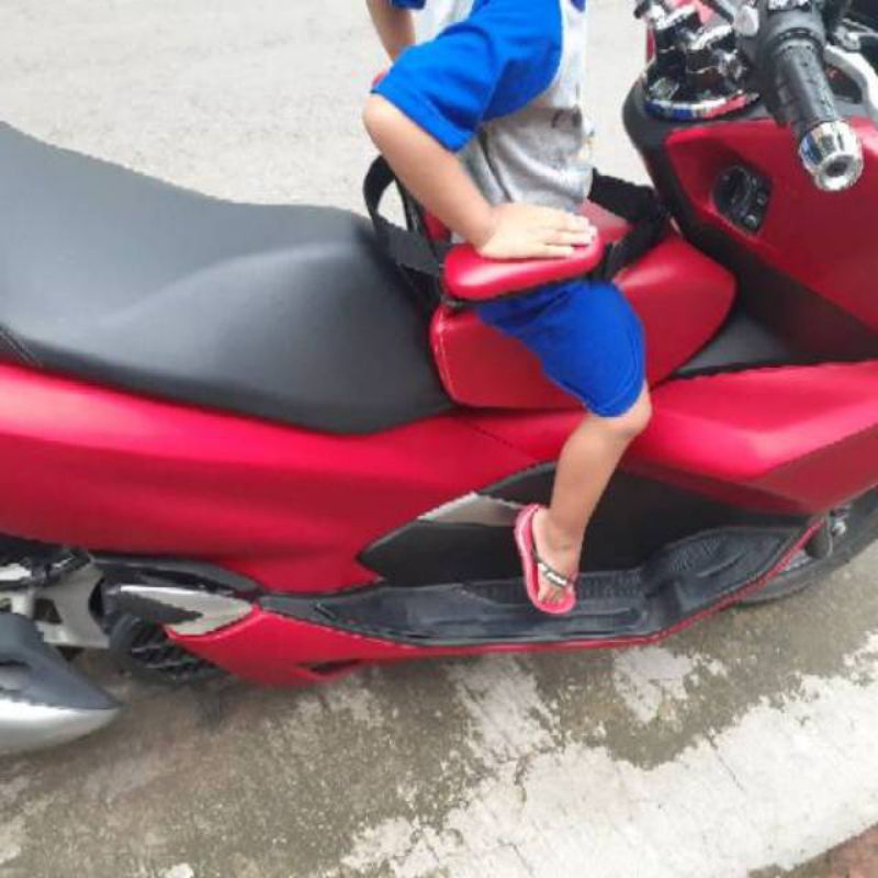 JOK BONCENGAN ANAK SANDARAN LENGKAP SAFETYBELT KARAKTER MOTOR  ADV AEROX NMAX PCX