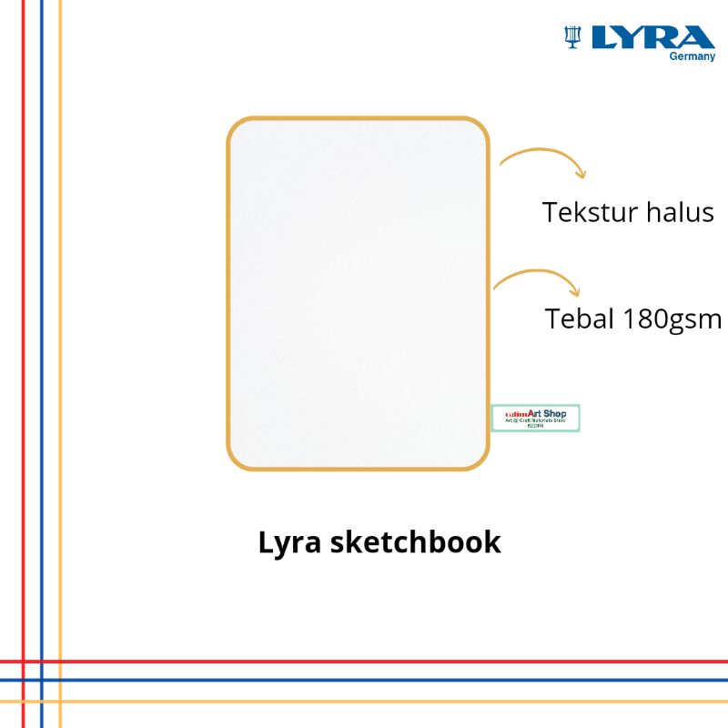 Refill Lyra Sketchbook A4 dan A3 / Isi Ulang Sketch book Lyra