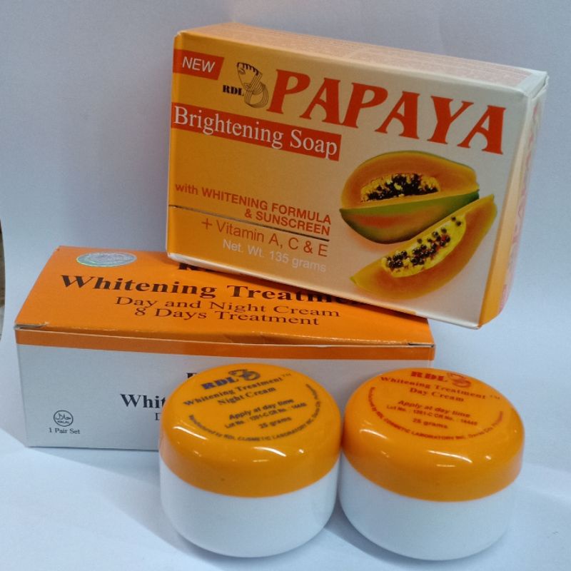 Paket Cream Siang Dan Malam Sabun rdl ori