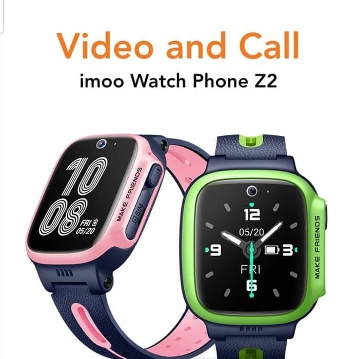 IMOO Z2 WATCH PHONE VIDEO CALL JAM TANGAN ANAK GPS GARANSI RESMI IMOO