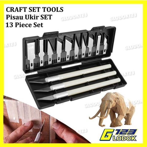 

Alat Pisau Ukir Pahat Sayat Kayu Kulit Acrylic IC Bonsai Mainan Set