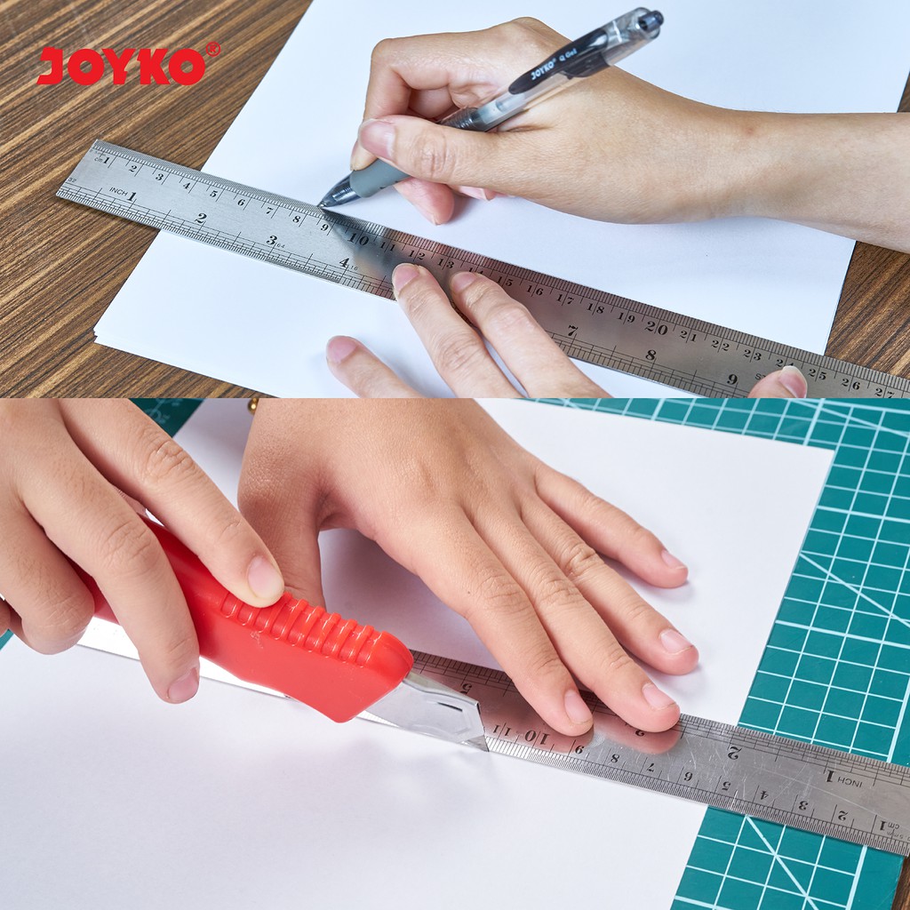 

JOYKO RULER 30CM STAINLESS STEEL / PENGGARIS BESI JOYKO 30CM RL-ST30