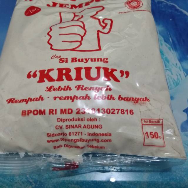 

Tepung Bumbu crispy si buyung (10 piece/1500gr) lebih renyah