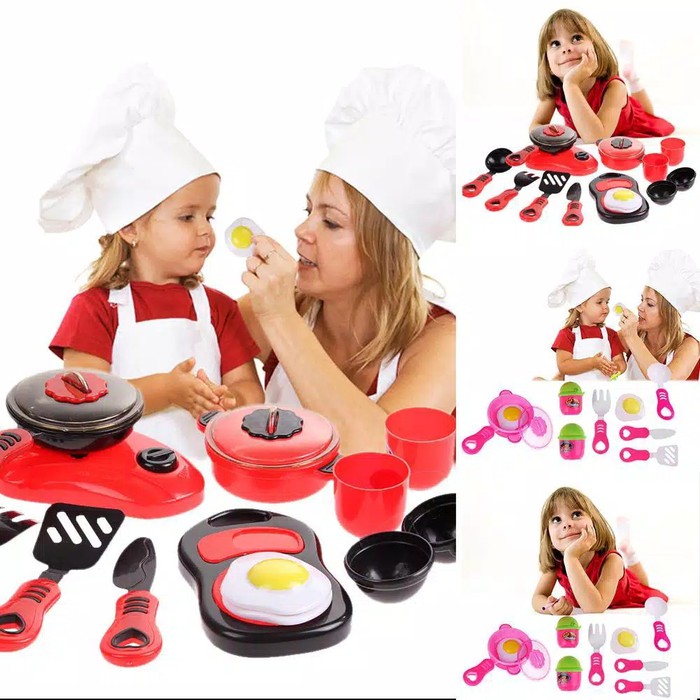 TBI Set 12pcs Mainan Edukasi Anak Masak-Masakan Memasak