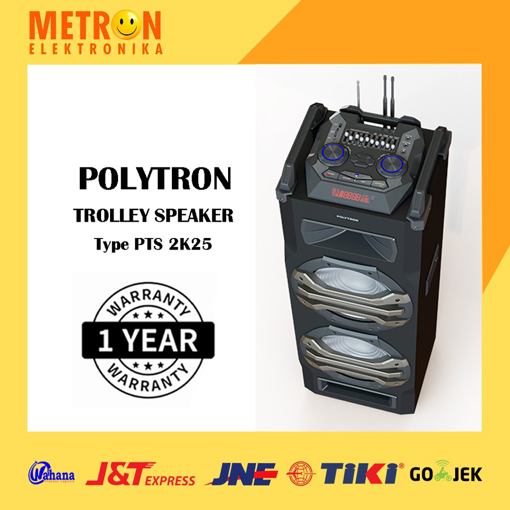 POLYTRON PTS 2K25 / TROLLEY SPEAKER + USB / PTS2K25