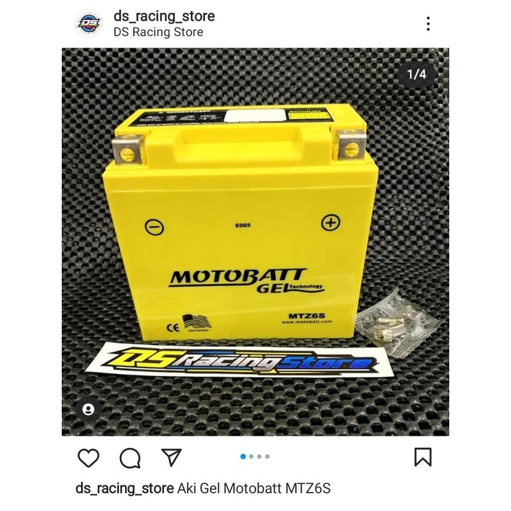 Aki Kering Motobatt GEL MTZ6S ORIGINAL CBR 150 R Nmax 150 Vario 125/150 KLX150 Satria Fu CRF 150L Ac