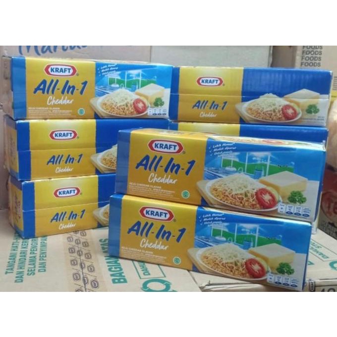 

READY COD Keju kraft cheddar all in one 2kg/ all in 1