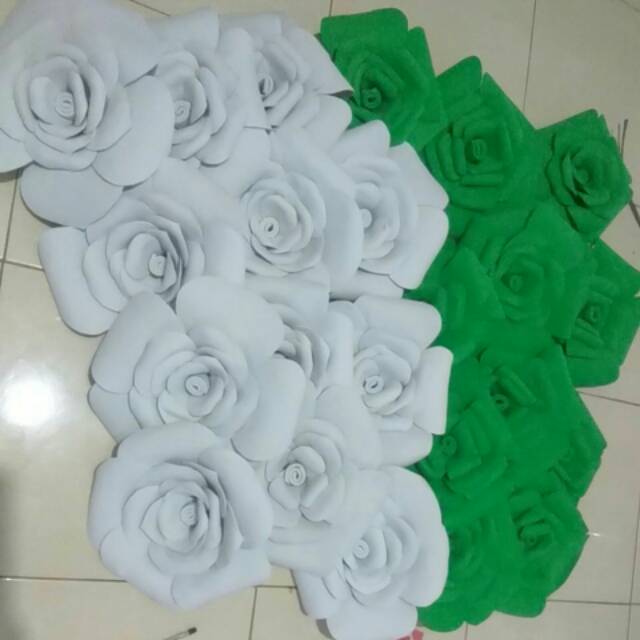 Bunga mawar spons karet besar