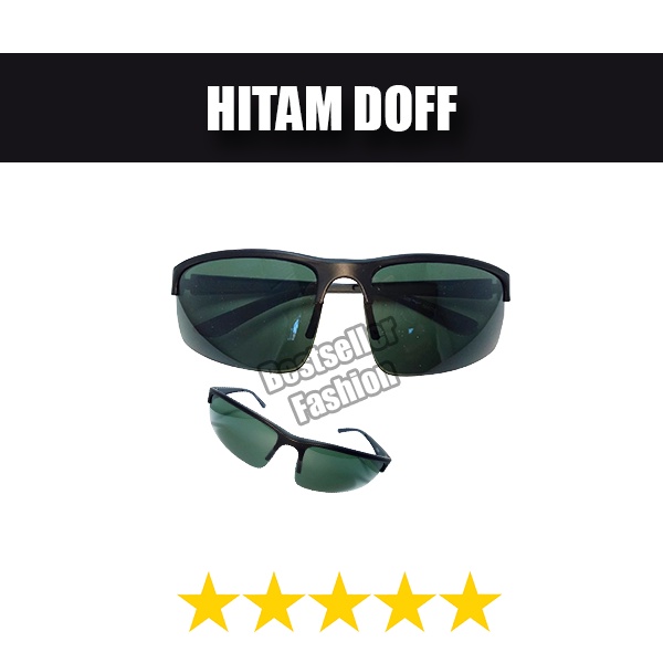 Kacamata Hitam Sporty Model Wraparounds Outdoor Anti UV Kaca Mata Gaya Untuk Pria dan Wanita Olahraga Unisex Keren