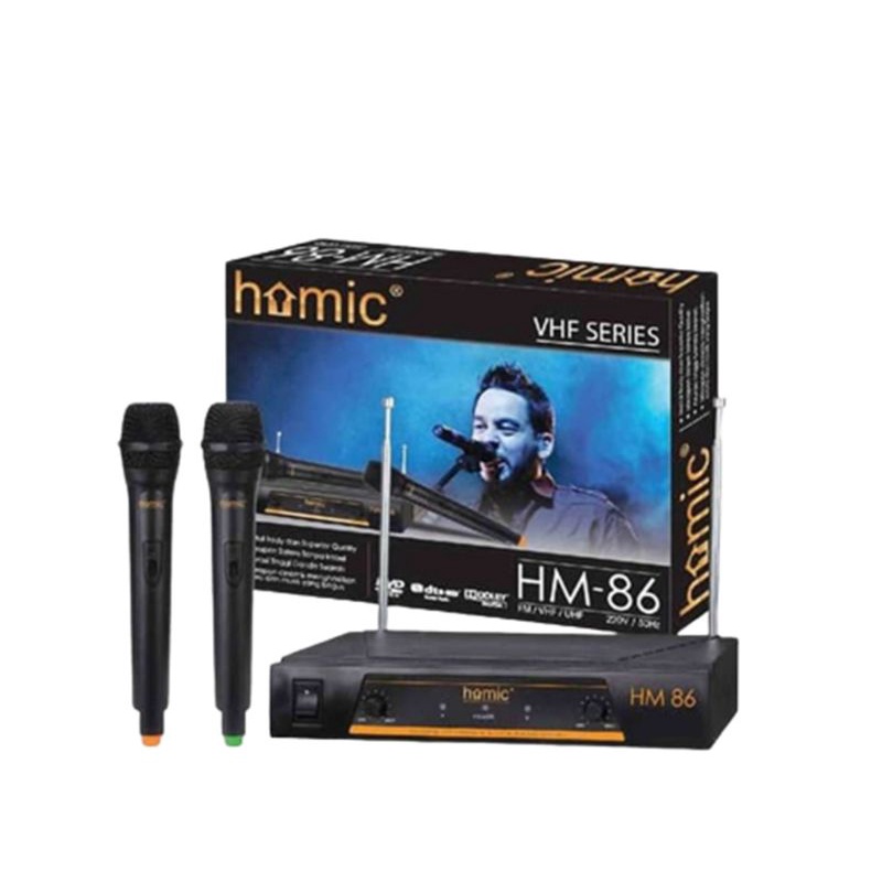 Microphone / Mic Wireless Homic HM-86 Double
