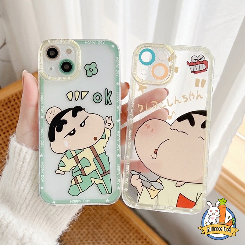 (Ready Stock) Casing Iphone 11 Pro Max 13 12 Pro Max X Xr Xs Se 2020 Max 7 + 8 7 6 6s Plus + Motif Kartun Lucu Funny Cartoon Boy Clear Phone Case All-inclusive Lens Back Anti-fall Casing Case